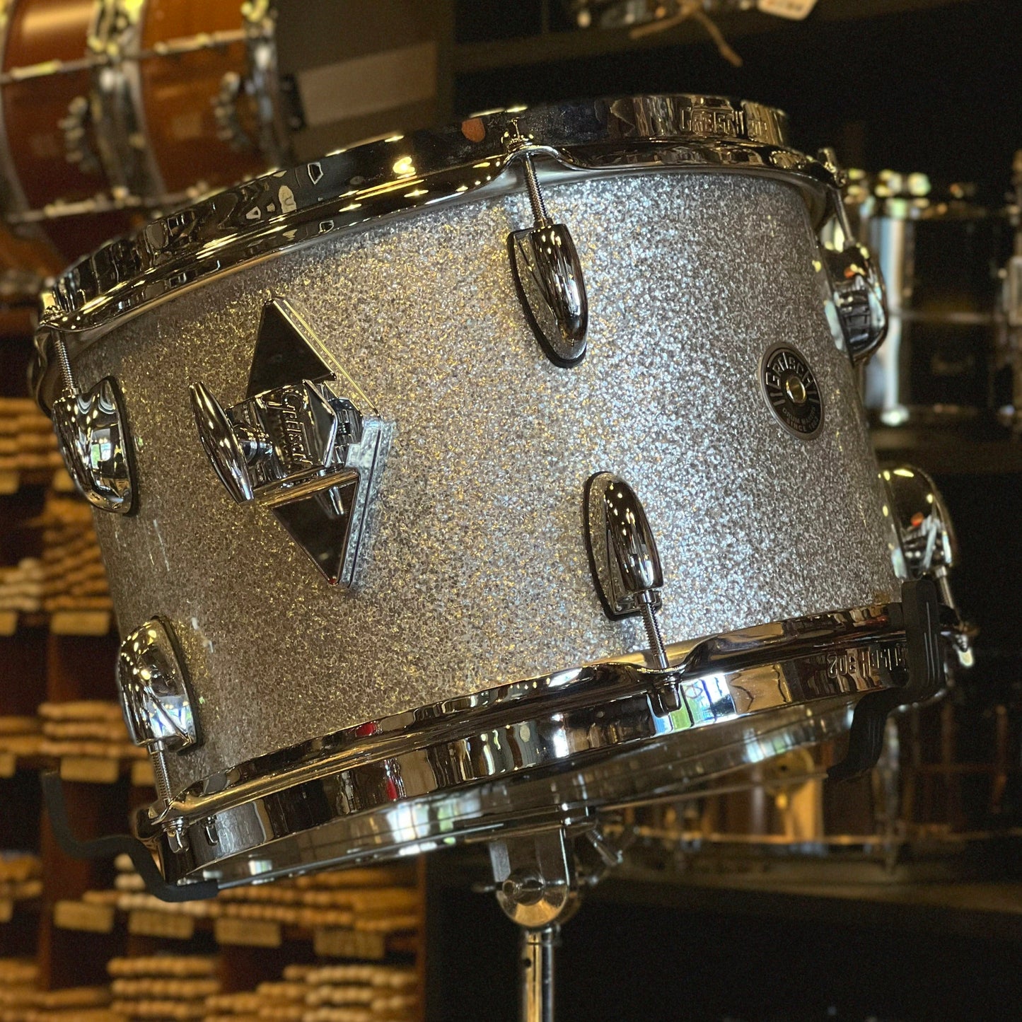 USED 2021 Gretsch Brooklyn Drum Set in Silver Sparkle - 14x20, 8x12, 16x16