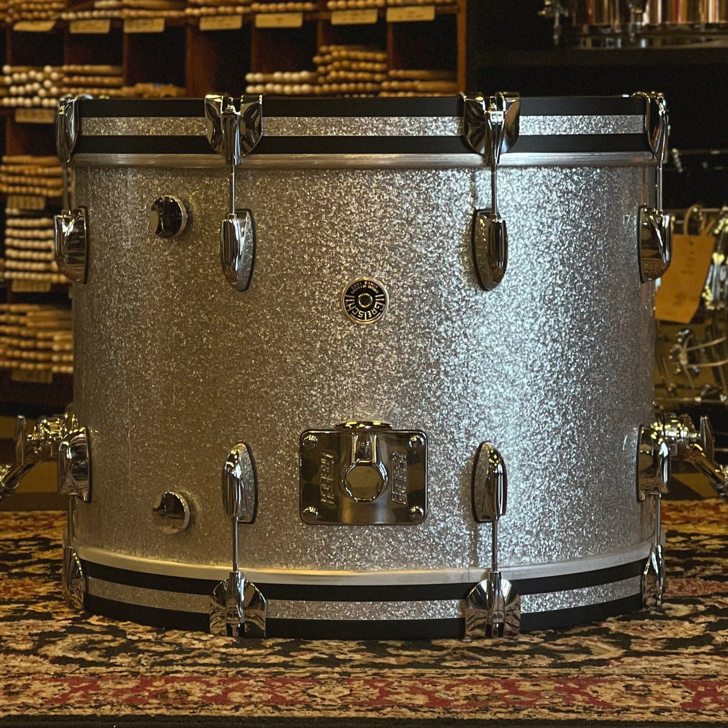 USED 2021 Gretsch Brooklyn Drum Set in Silver Sparkle - 14x20, 8x12, 16x16