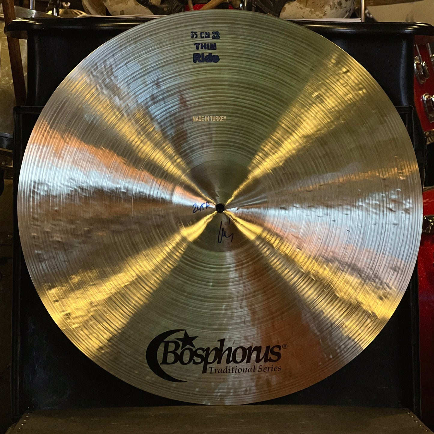 NEW Bosphorus 22" Traditional Thin Ride Cymbal - 2454g
