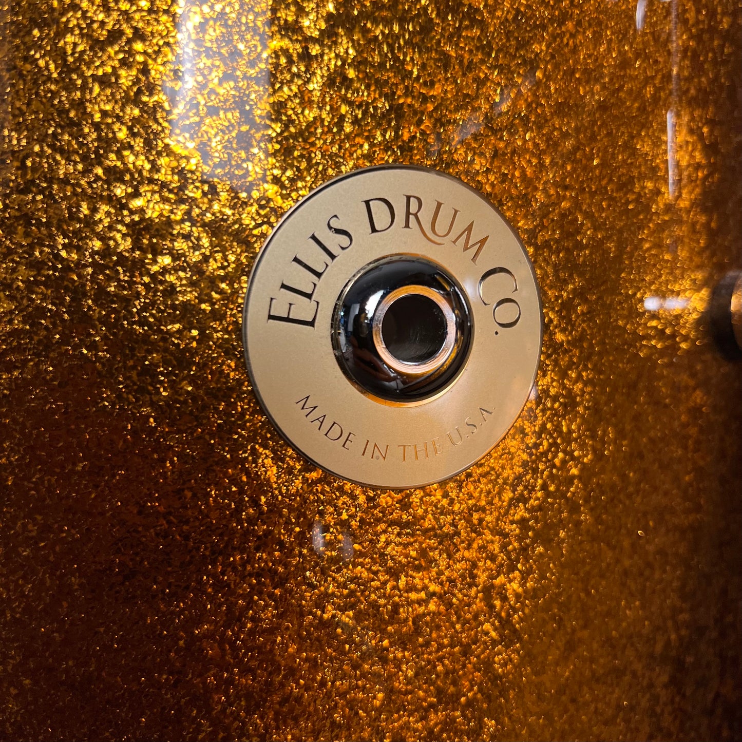 USED Ellis Drum Co. Drum Set in Gold Sparkle - 14x20, 8x12, 14x14