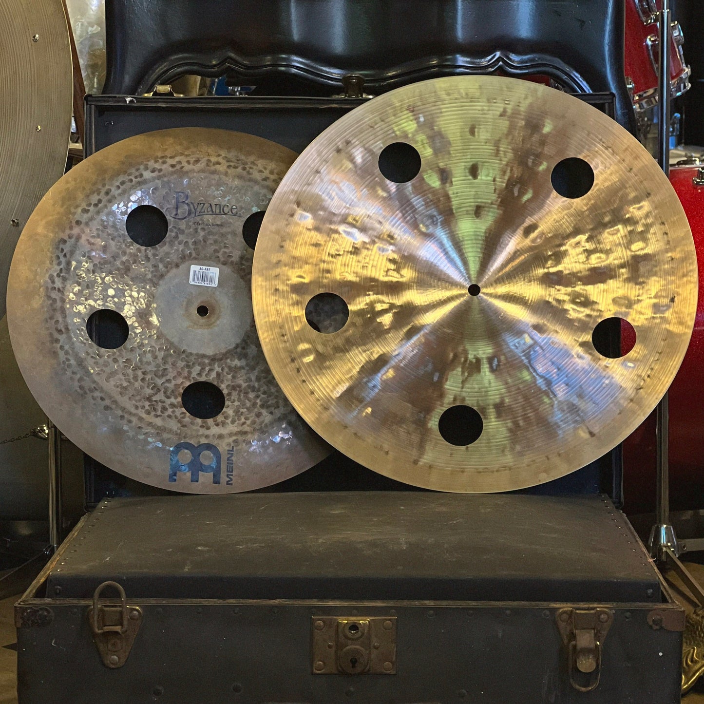 USED Meinl 18/16" Byzance Fat Stack Cymbals - 1270/804g