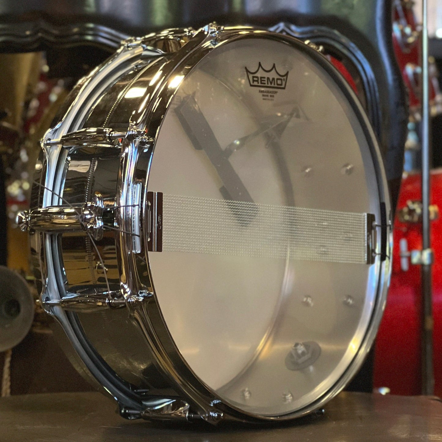 USED Gretsch 5x14 Chrome over Brass Snare Drum with Internal Muffler