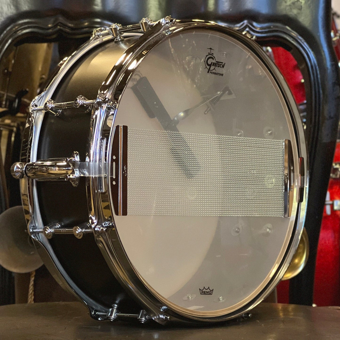 NEW Gretsch 5.5x14 Brooklyn Standard Snare Drum in Satin Black Metallic