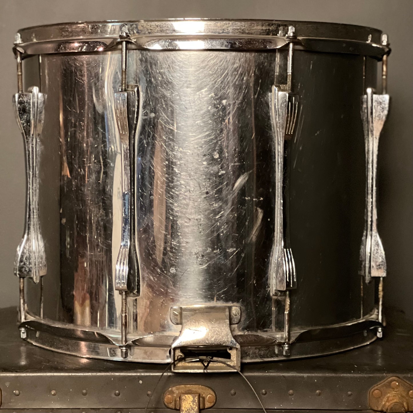 VINTAGE 1970's Ludwig 12x15 Challenger II Stainless Steel Marcher