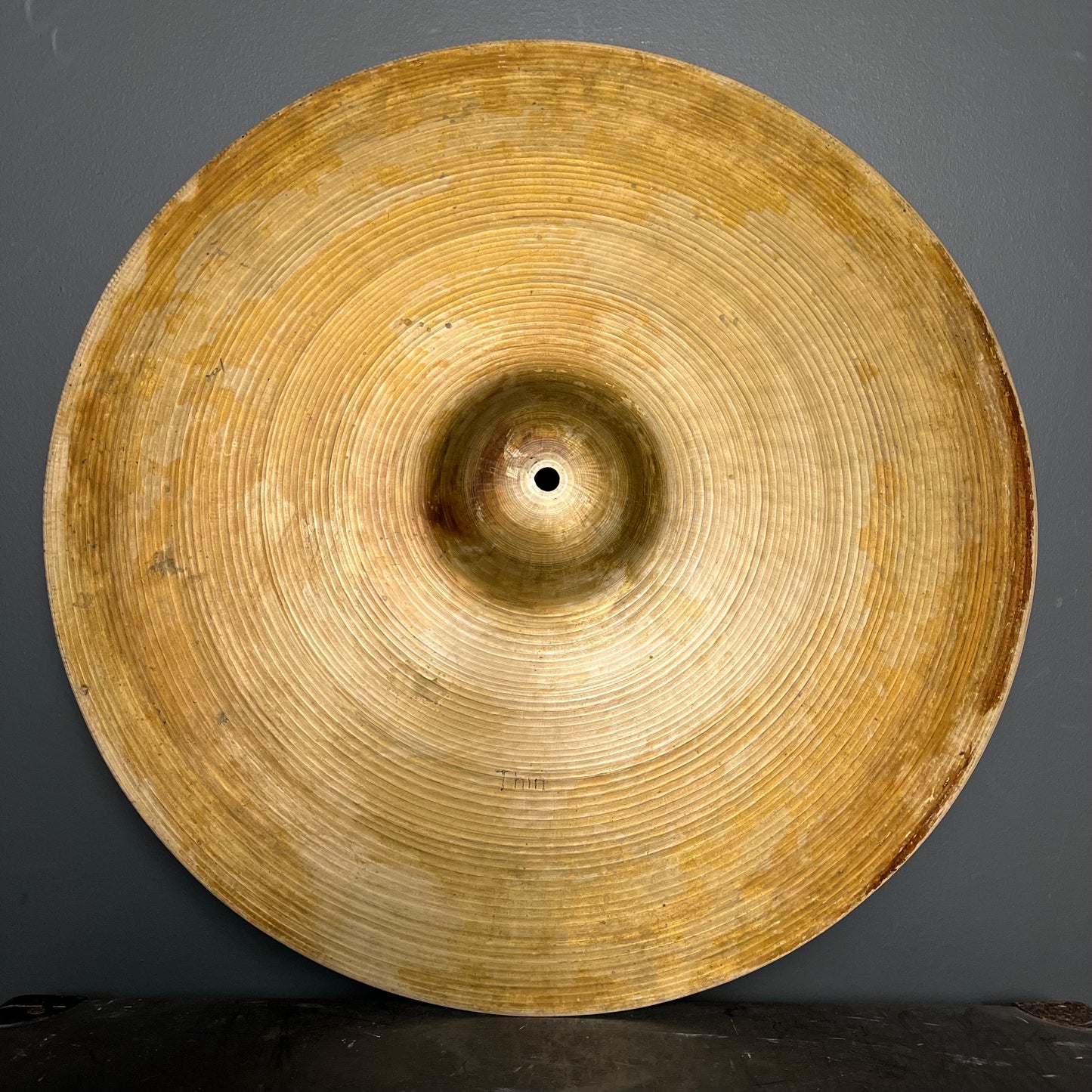 VINTAGE 1960's UFIP 20" Thin Ride Cymbal - 1868g