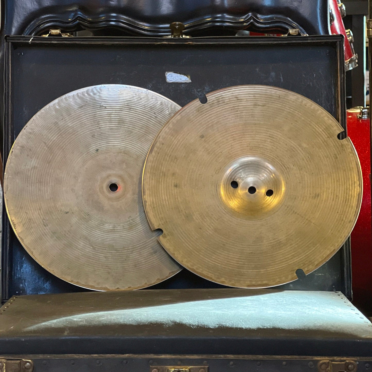 USED Sabian 14" HH EQ Flat Hi-Hat Cymbals - 1316/1496g