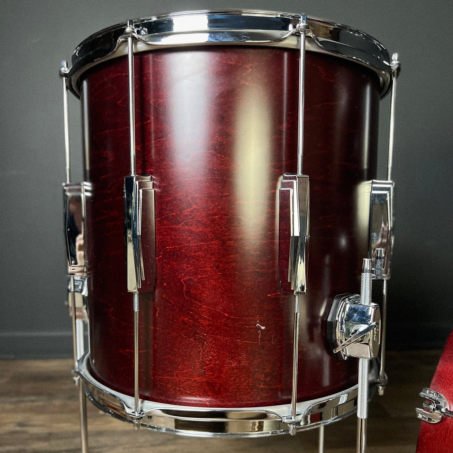 USED Ludwig Club Date Drum Set in Cherry Satin - 14x18, 8x12, 14x14