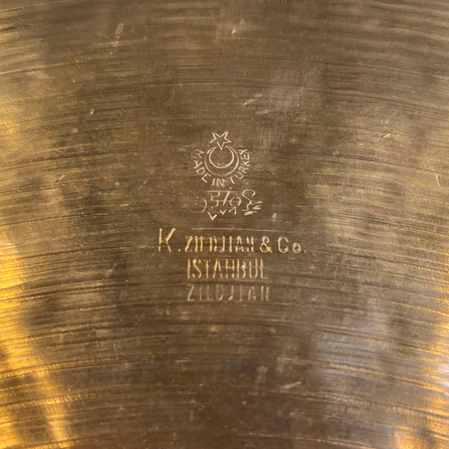 VINTAGE 1967-1977 K. Zildjian Istanbul New Stamp 20" Ride Cymbal - 1938g