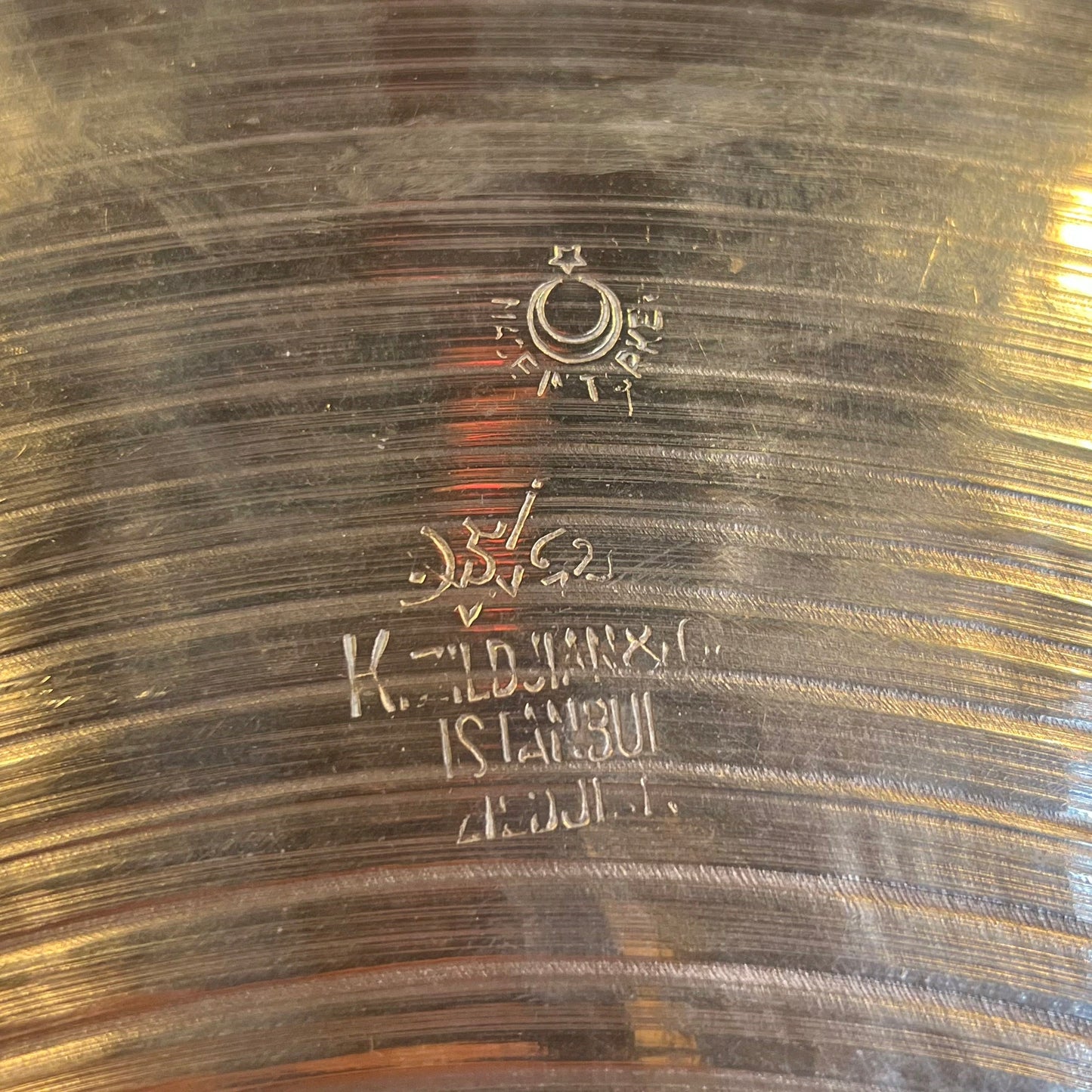 VINTAGE 1959-1966 K. Zildjian Istanbul 20" Intermediate Stamp Ride Cymbal - 1998g