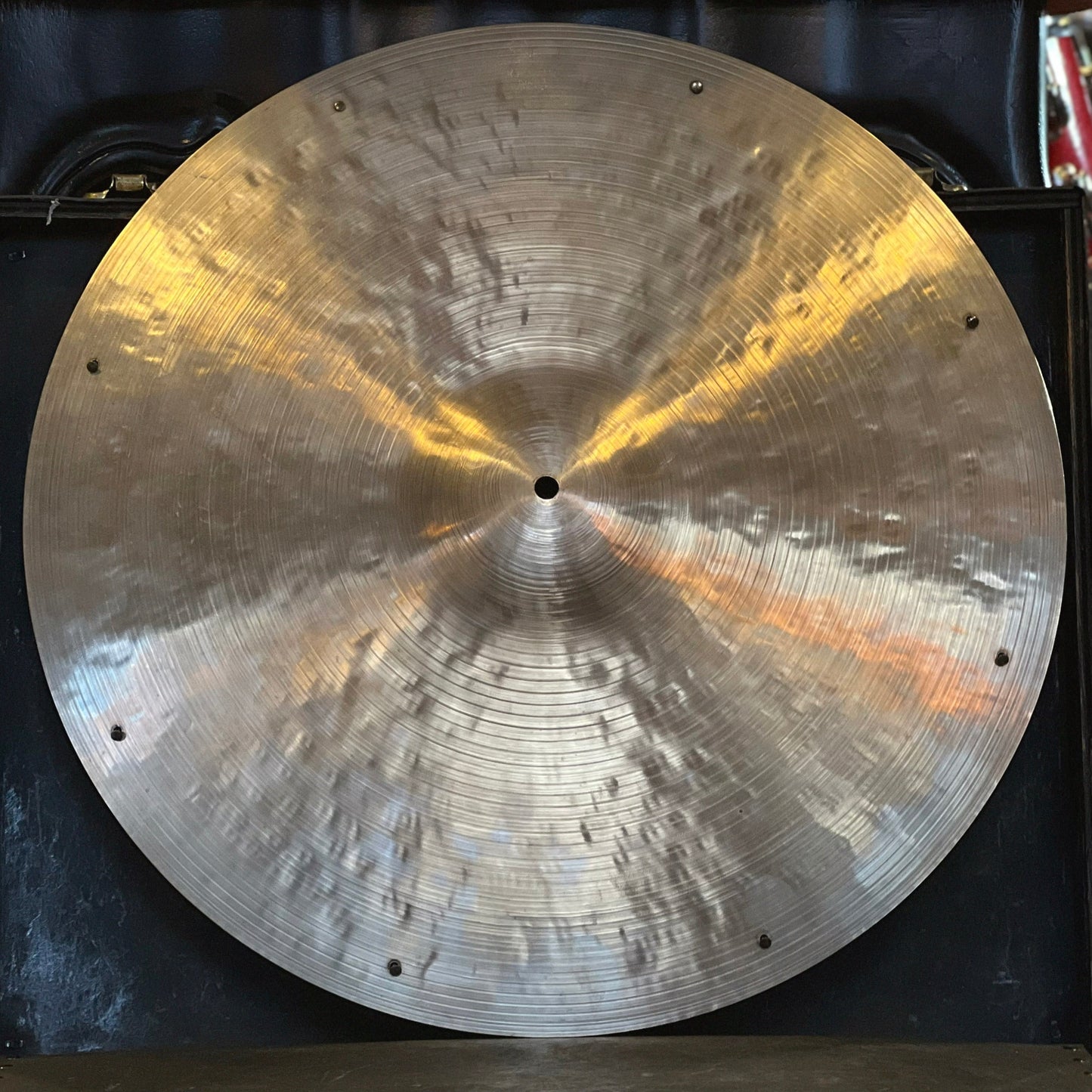 VINTAGE 1967-1977 K. ZIldjian Istanbul 20" New Stamp Ride Cymbal w/ Rivets - 1879g
