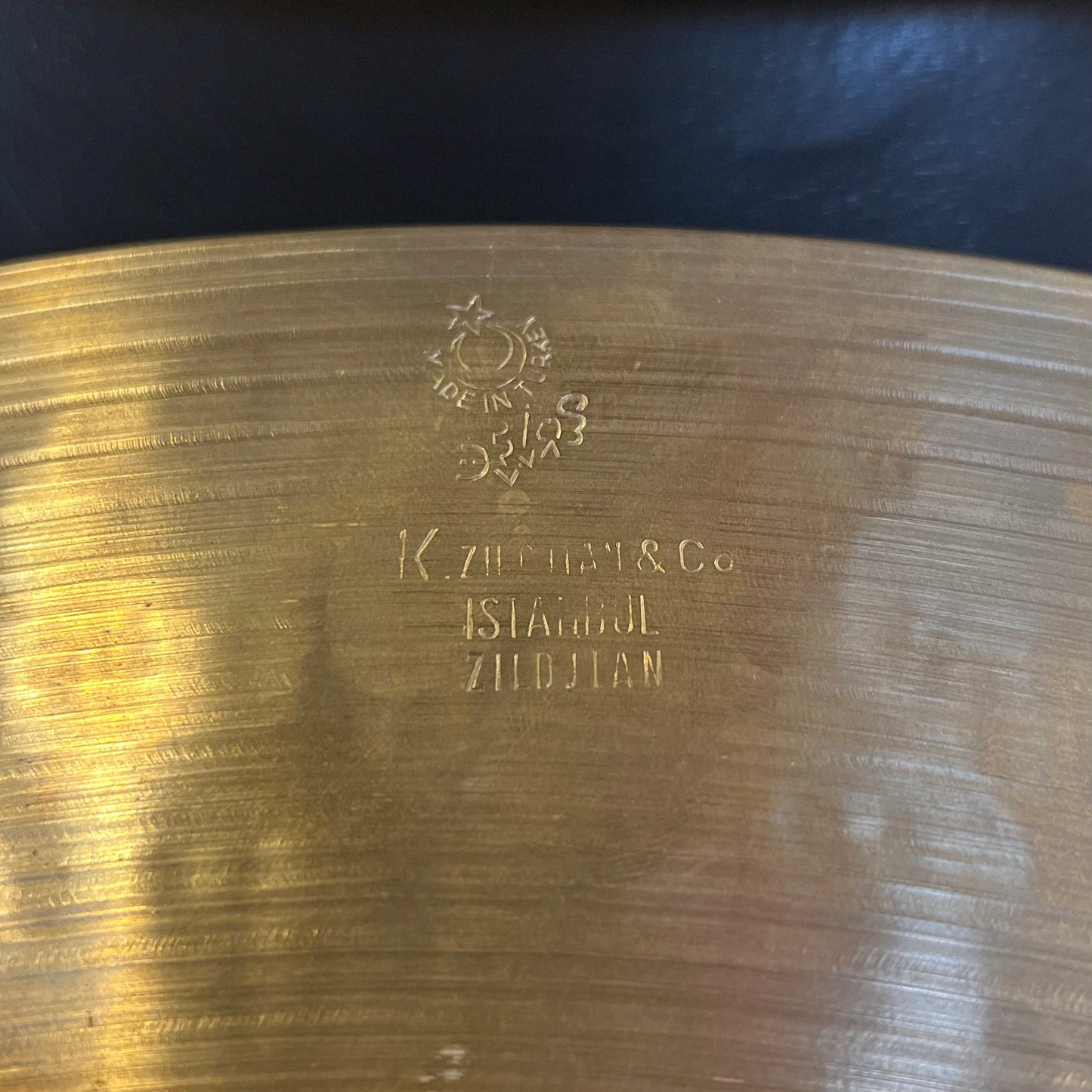 VINTAGE 1967-1977 K. ZIldjian Istanbul 20" New Stamp Ride Cymbal w/ Rivets - 1879g