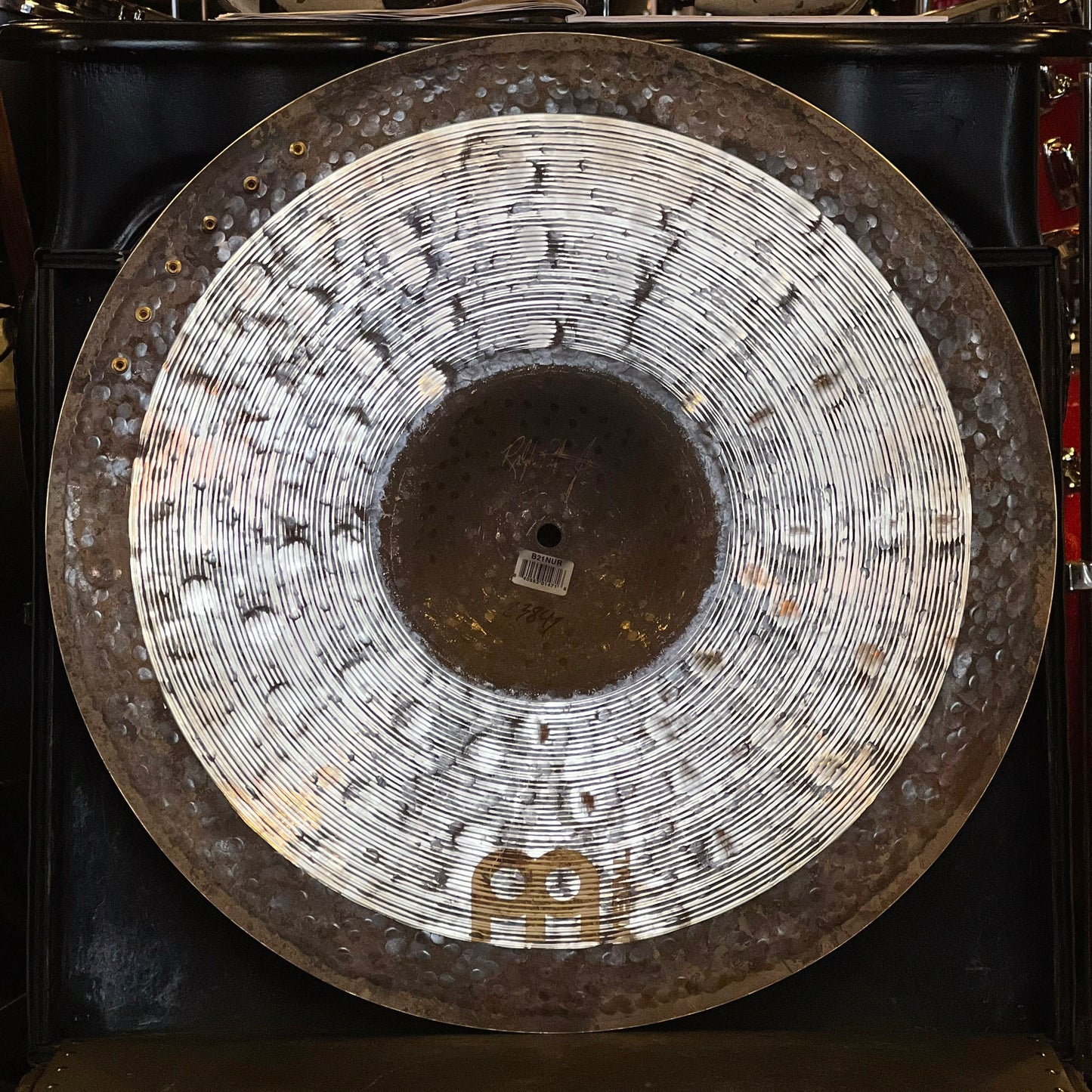 USED Meinl 21" Byzance Jazz Nuance Ride Cymbal w/ Six Rivets - 2384g