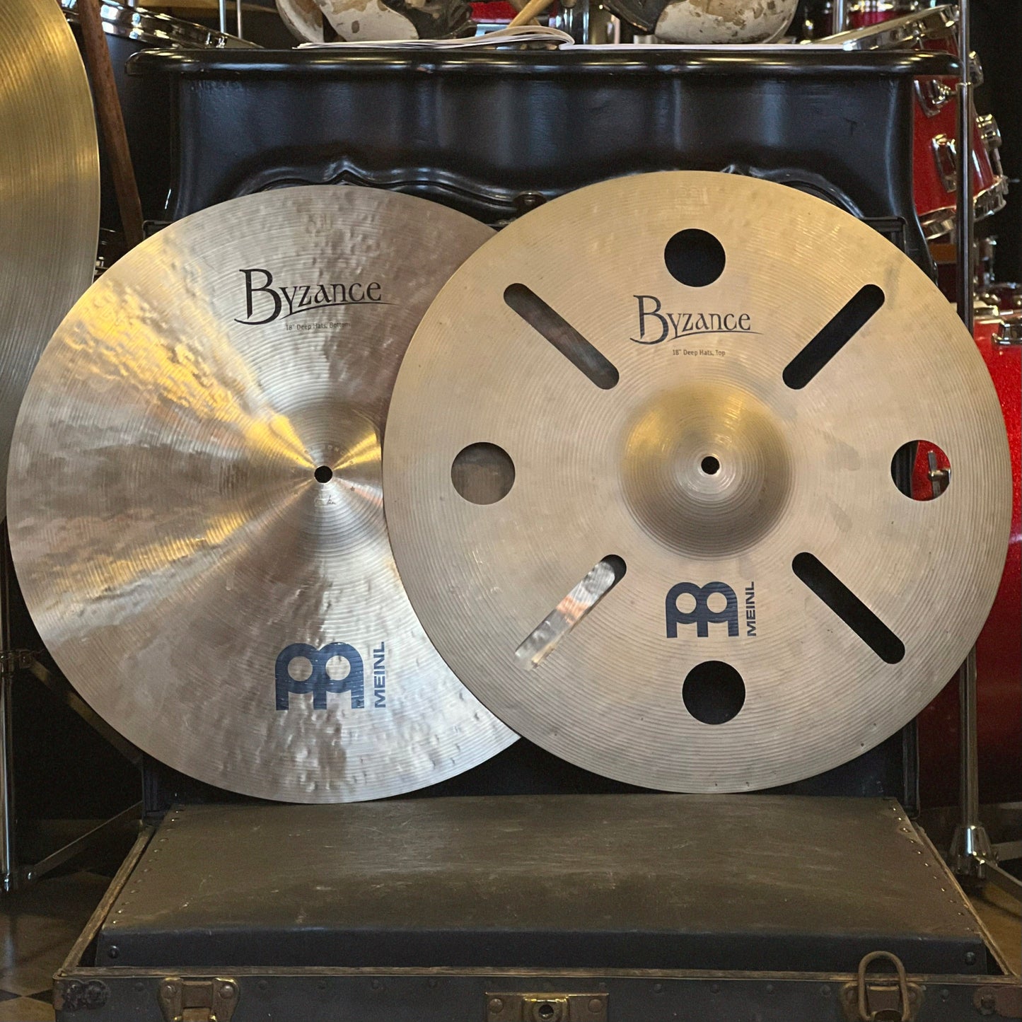 USED Meinl 18" Artist Concept Model Anika Nilles Deep Hats Cymbal Set - 1126/1252g