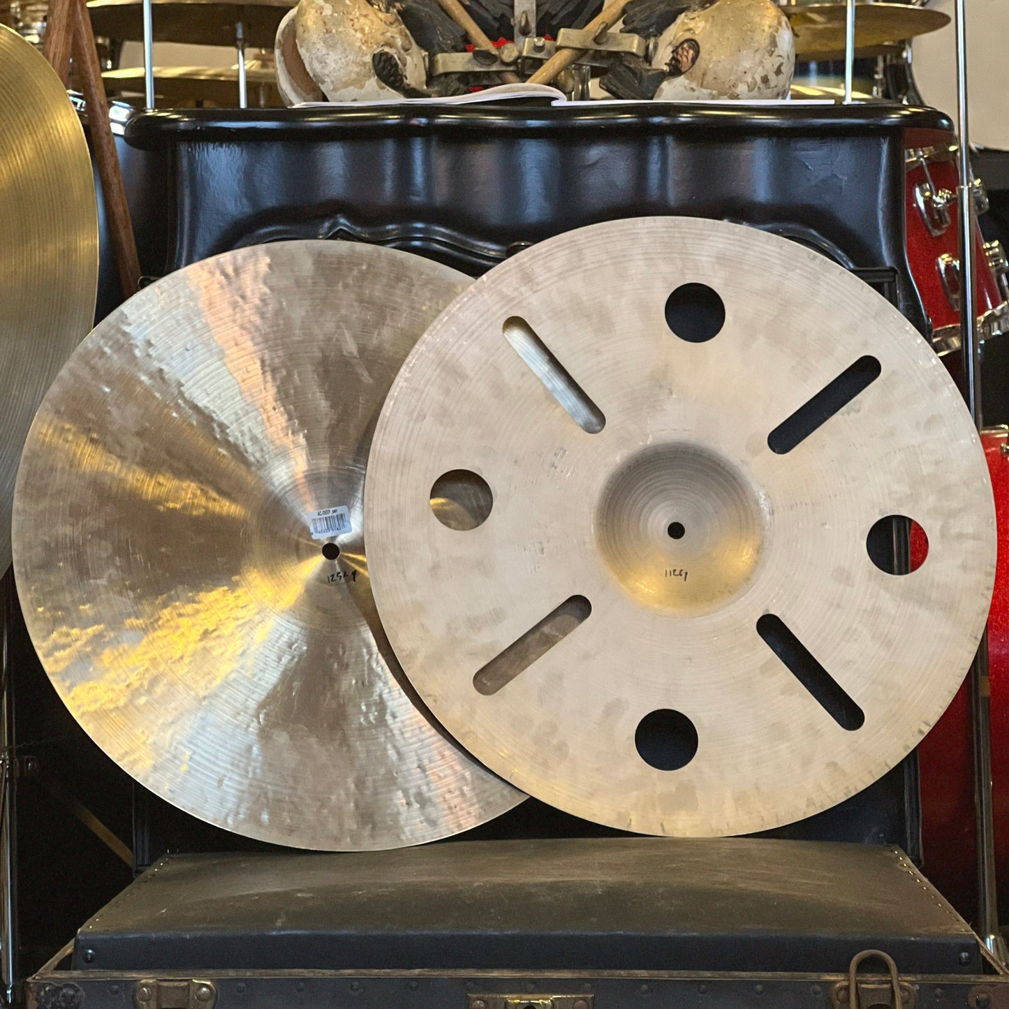 USED Meinl 18" Artist Concept Model Anika Nilles Deep Hats Cymbal Set - 1126/1252g