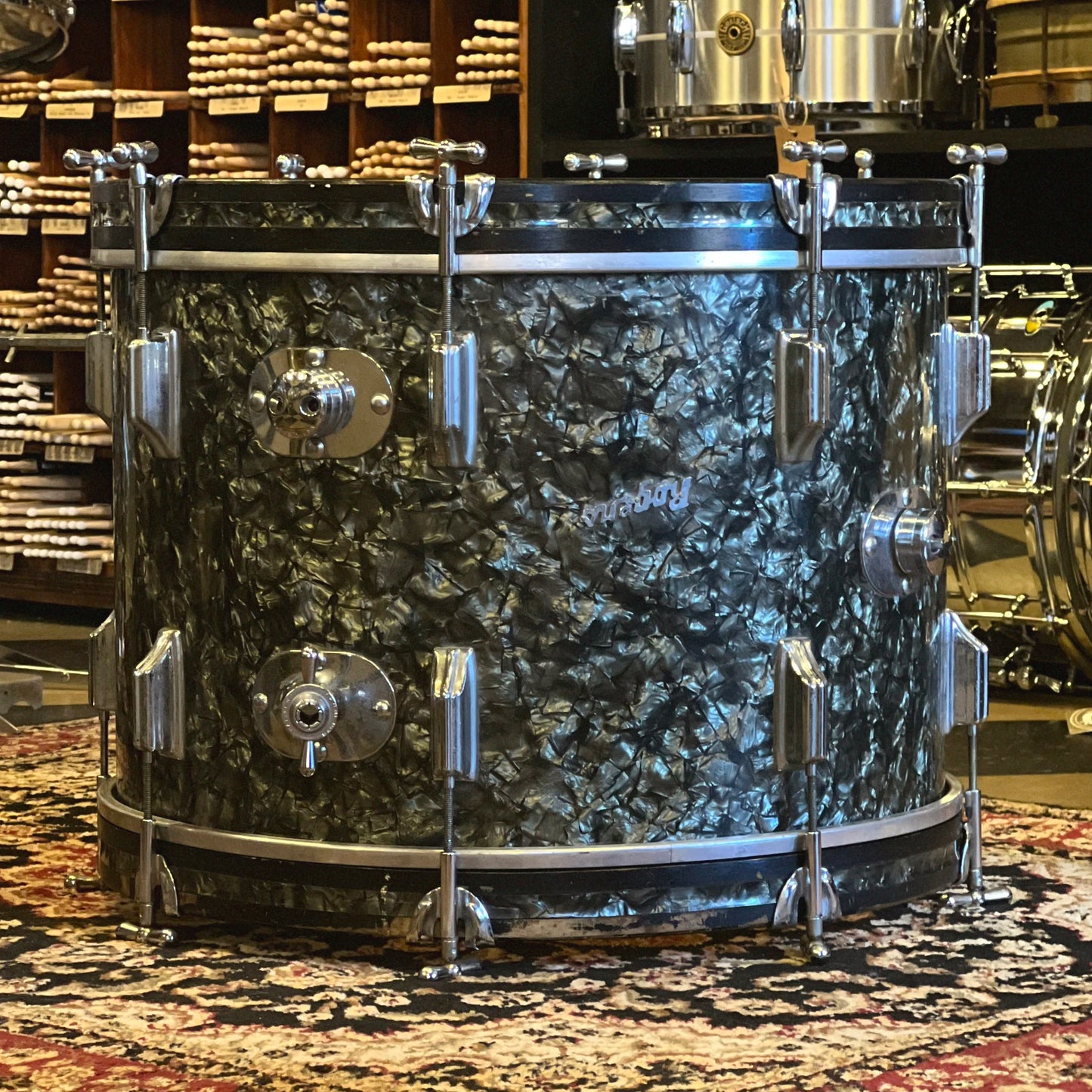 VINTAGE 1967-1966 Rogers Holiday Outfit in Black Diamond Pearl - 14x20, 8x12, 16x16