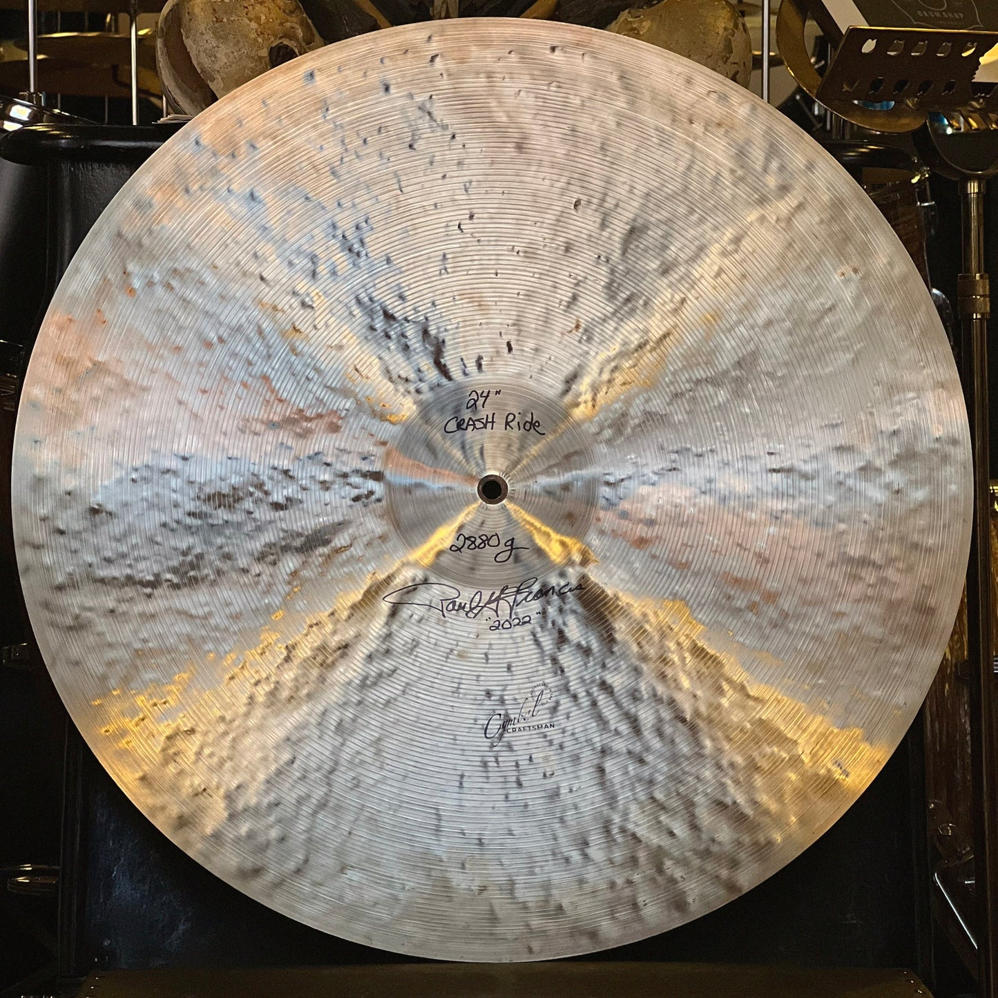 USED Cymbal Craftsman by Paul Francis 24" Crash-Ride Cymbal - 2880g