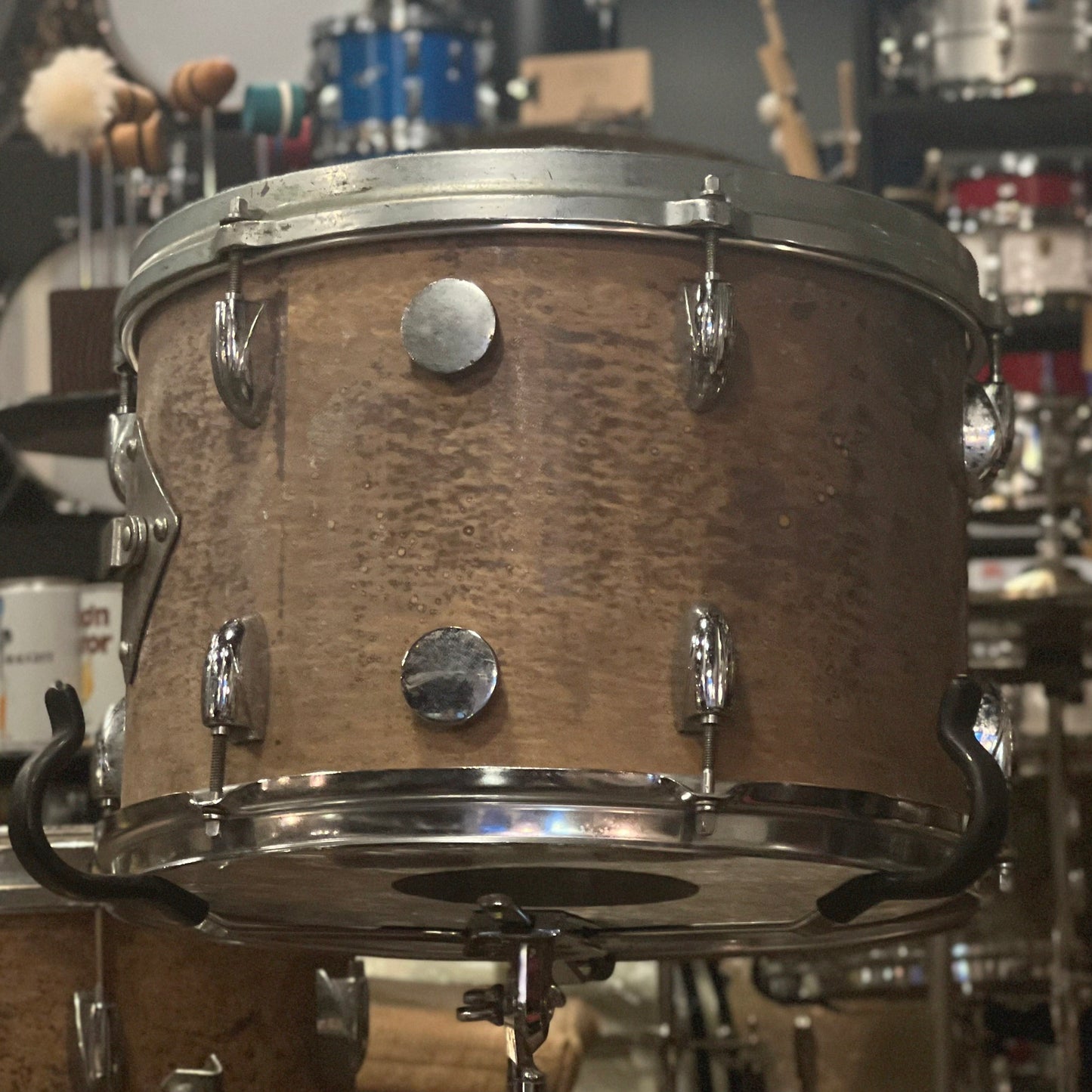 VINTAGE 1960's Gretsch Round Badge "Name Band" Outfit in Player's Grade Stripped Natural - 14x20, 9x13, 16x16