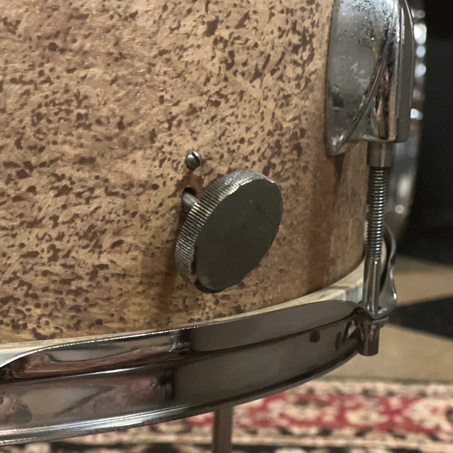 VINTAGE 1960's Gretsch Round Badge "Name Band" Outfit in Player's Grade Stripped Natural - 14x20, 9x13, 16x16