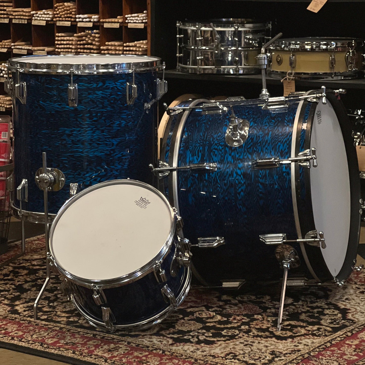 VINTAGE 1960's Rogers Holiday Outfit in Blue Onyx - 14x20, 8x12, 16x16