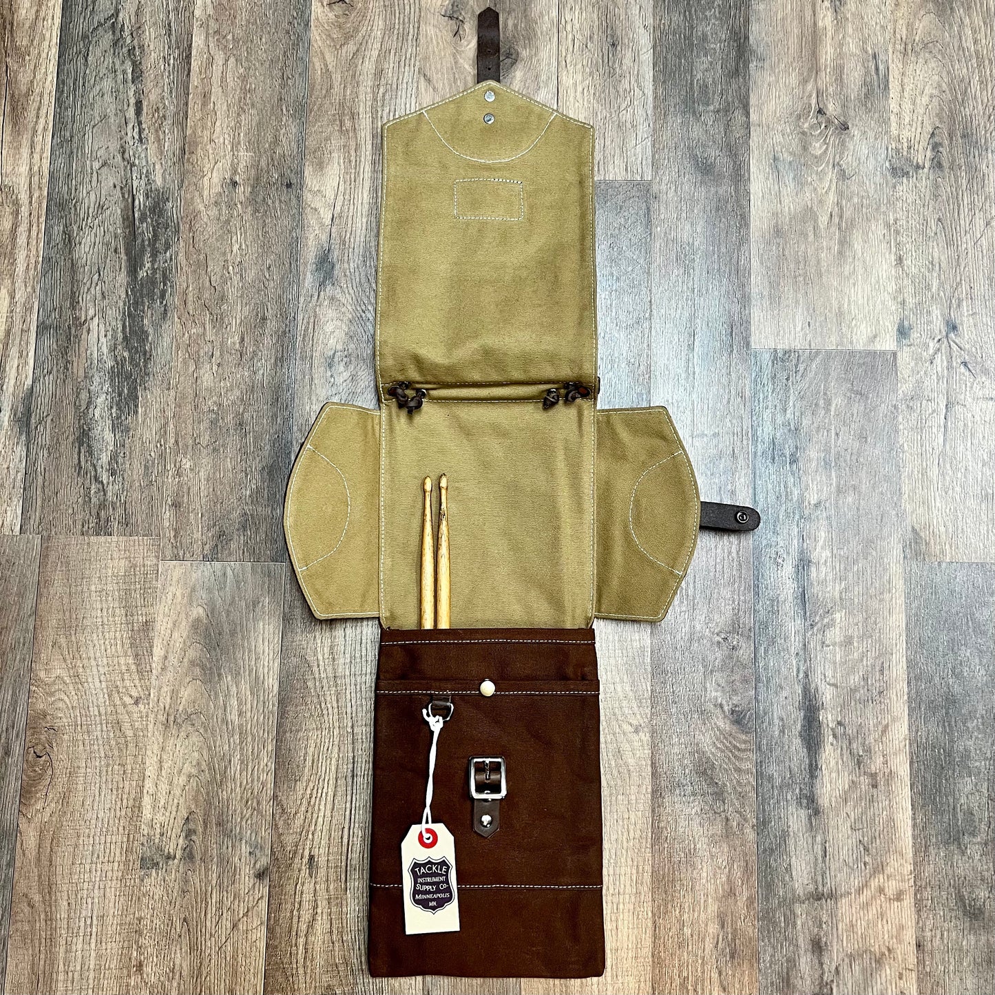 Tackle Instrument Supply Co. Waxed Canvas Compact Stick Case Brown