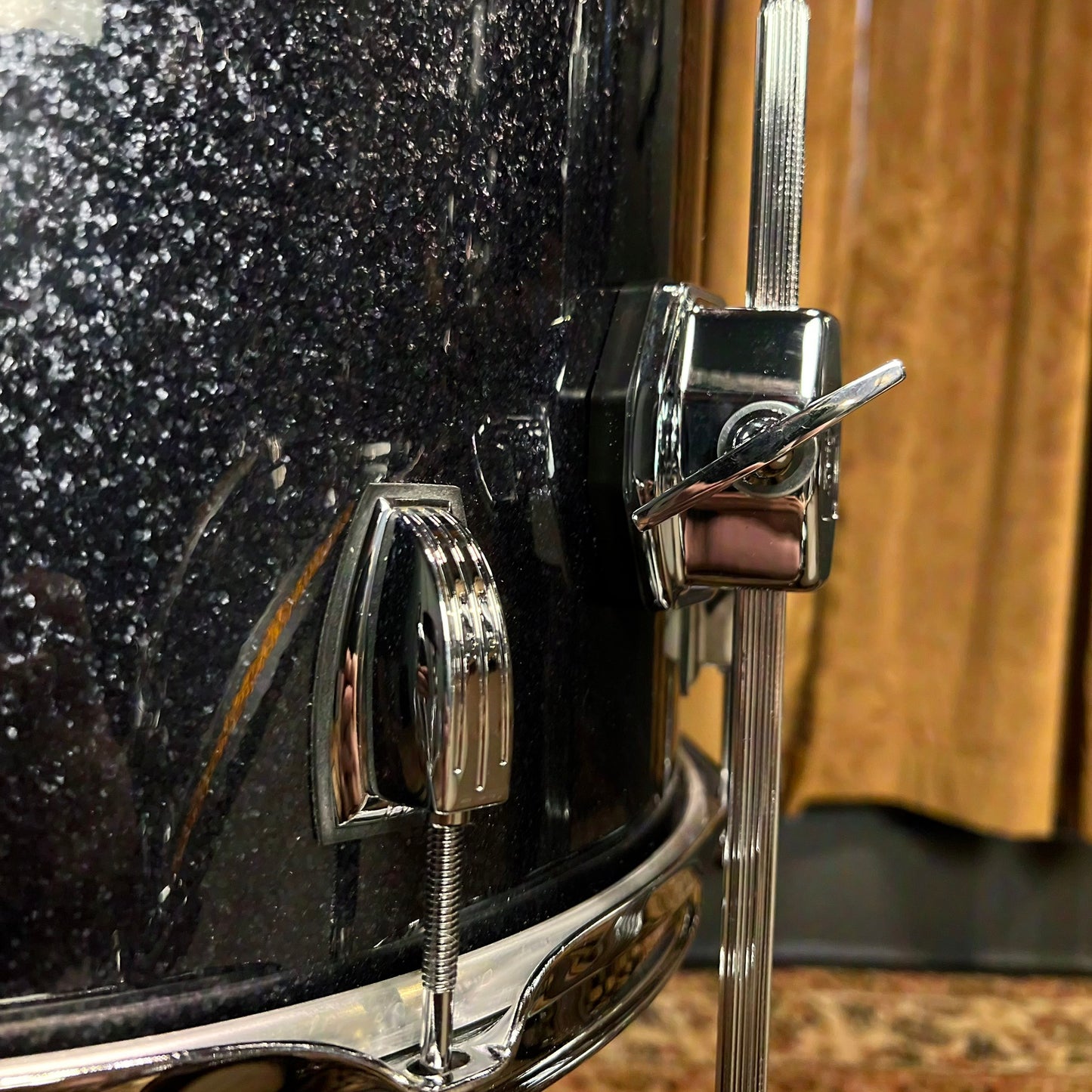 NEW Ludwig Classic Oak "Jazzette" Outfit in Black Sparkle - 12x18, 8x12, 14x14