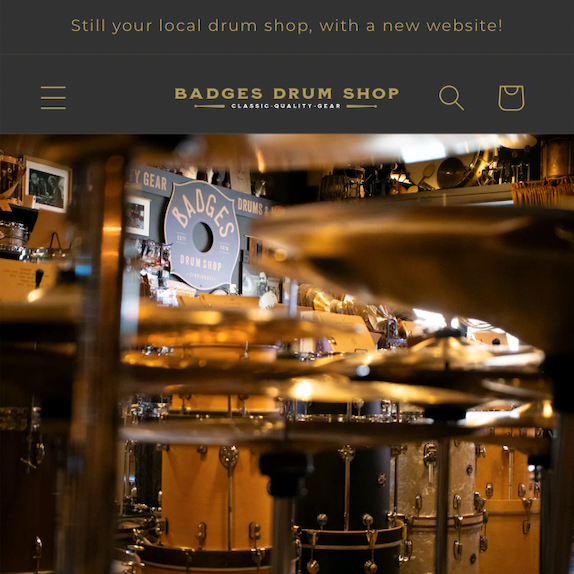 Still your local drum shop, with a new website!