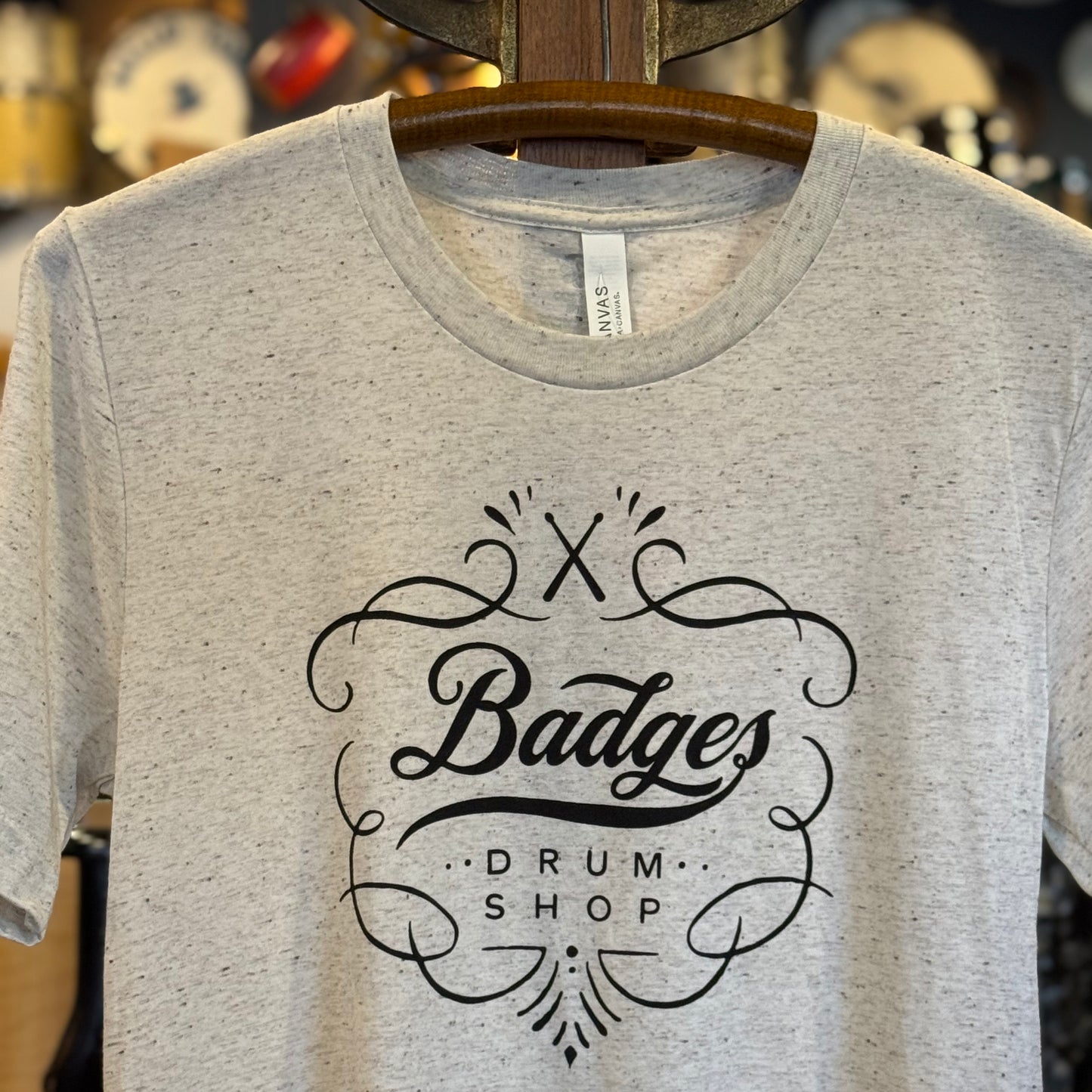 Badges Drum Shop T-Shirt - short sleeve