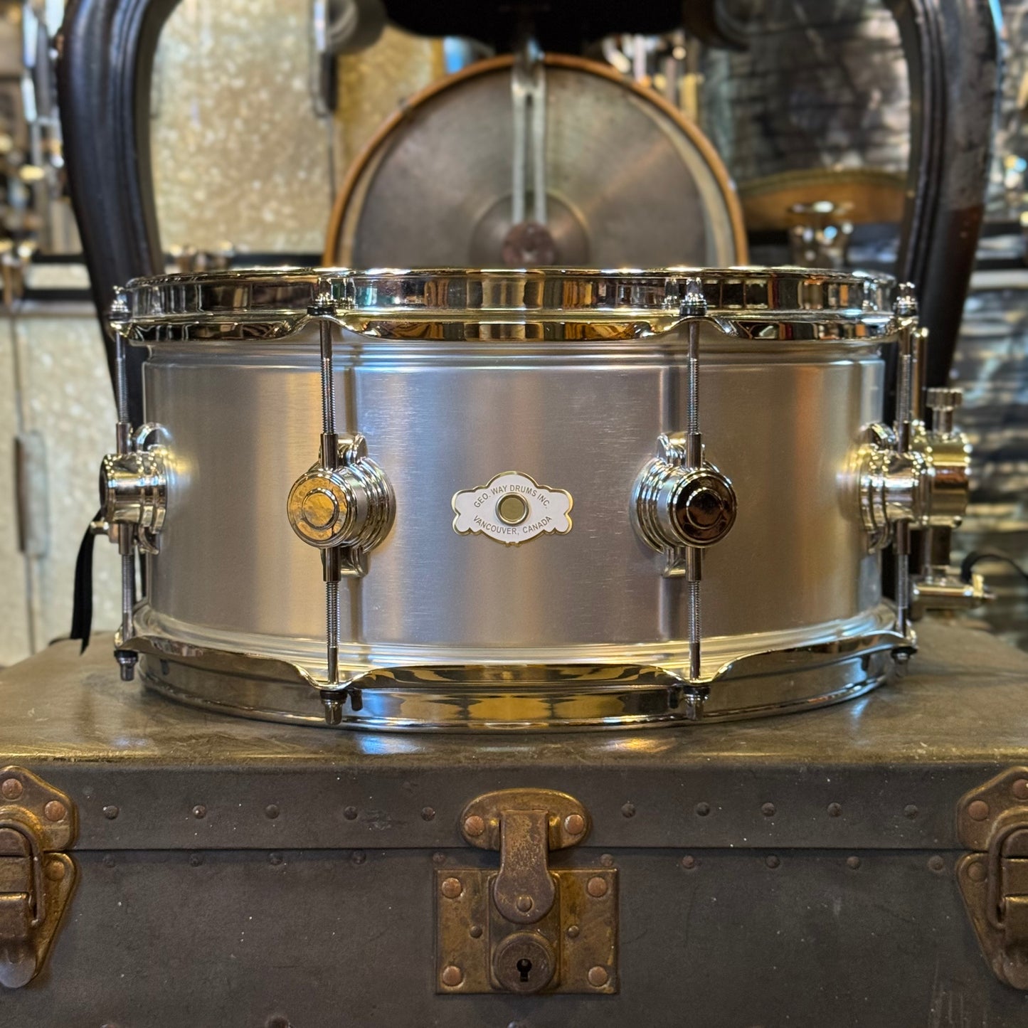 USED George Way 6.5x14 "Aero" Aluminum Snare Drum