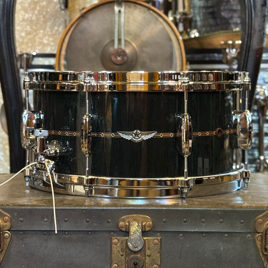 USED Tama 6.5x14 Star Bubinga Snare Drum in Dark Green Cordia Lacquer