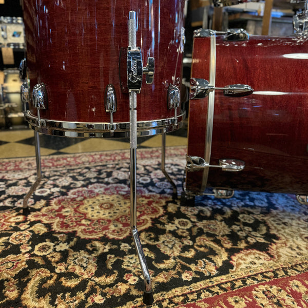 USED 2000's Gretsch Renown in Cherry Gloss Lacquer - 14x18, 8x12, 14x14, 5.5x14