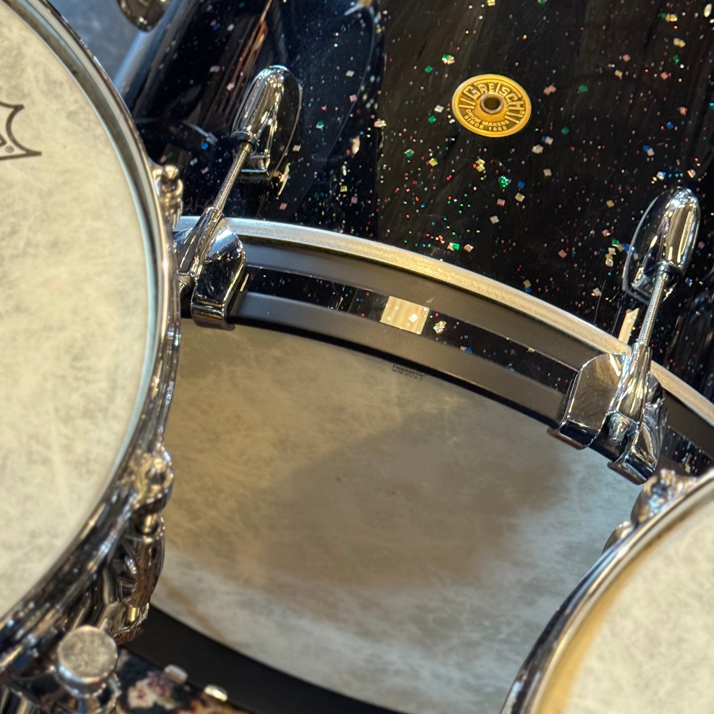 USED Gretsch USA Custom in Mardi Gras - 14x20, 8x12, 14x14, 5.5x14