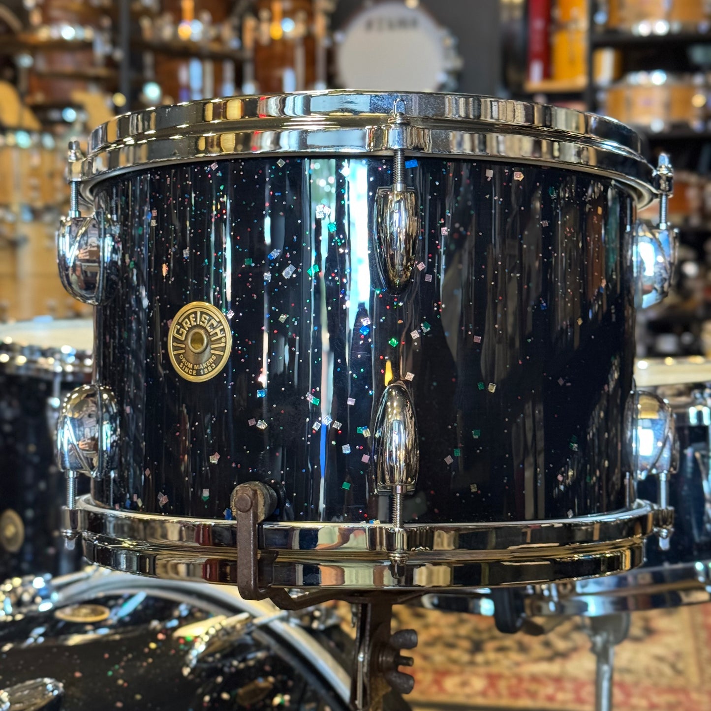 USED Gretsch USA Custom in Mardi Gras - 14x20, 8x12, 14x14, 5.5x14