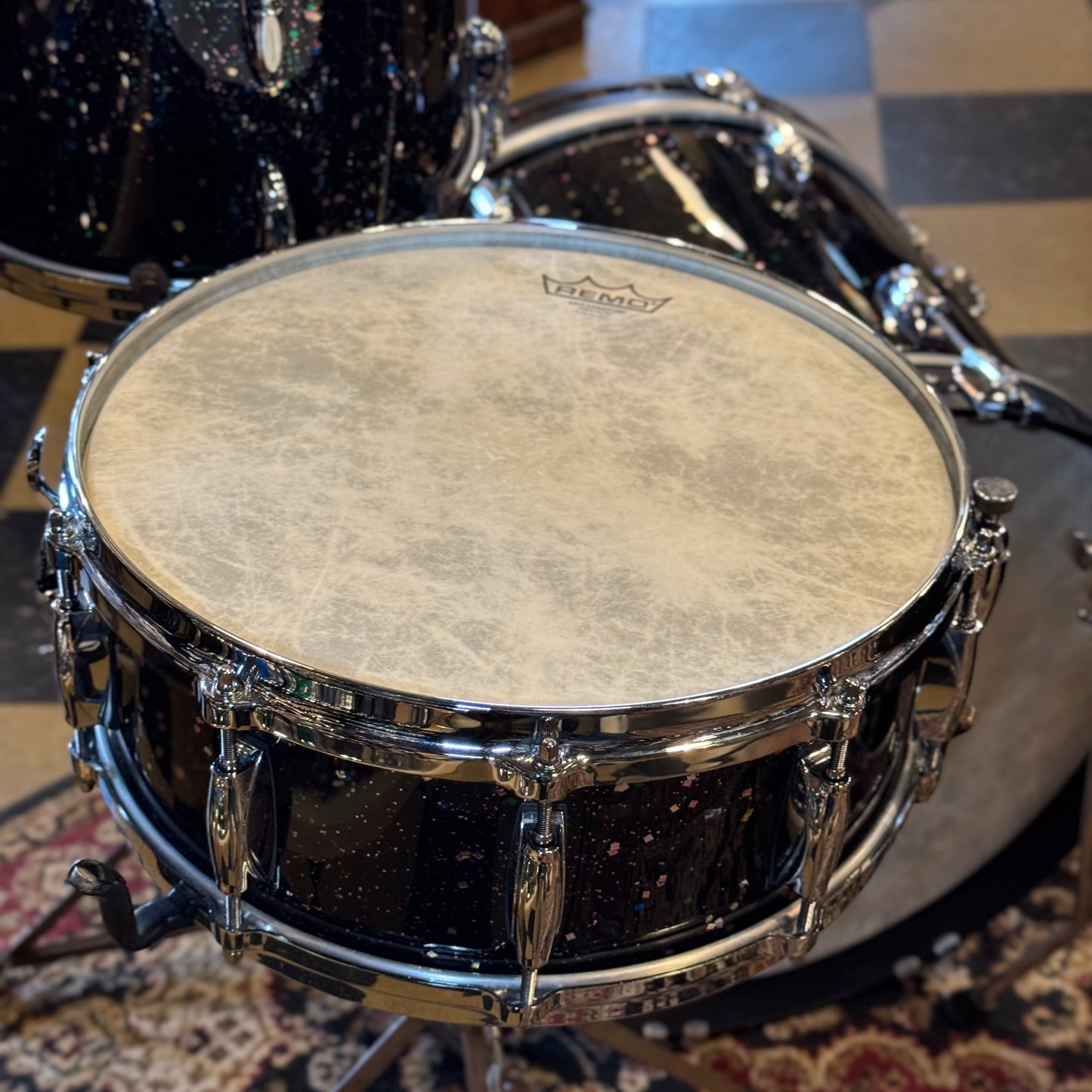 USED Gretsch USA Custom in Mardi Gras - 14x20, 8x12, 14x14, 5.5x14