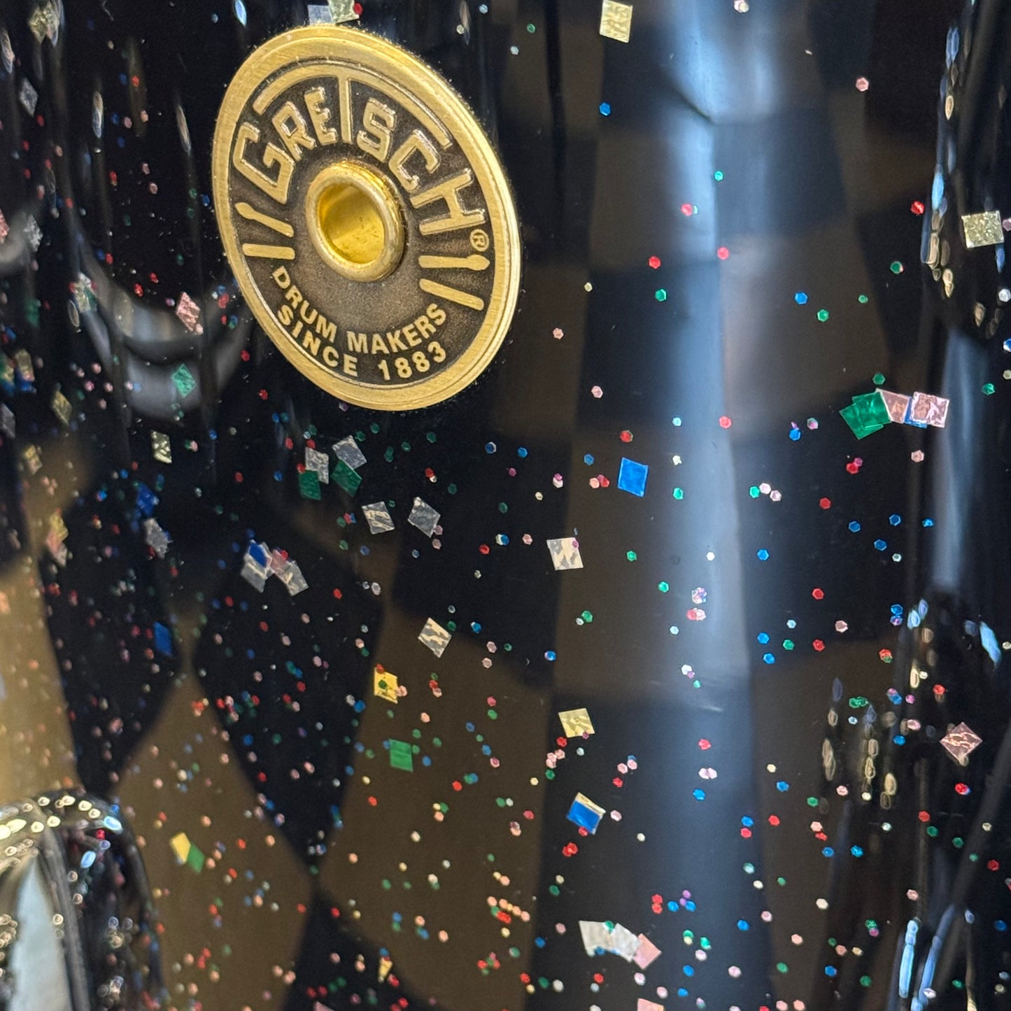 USED Gretsch USA Custom in Mardi Gras - 14x20, 8x12, 14x14, 5.5x14