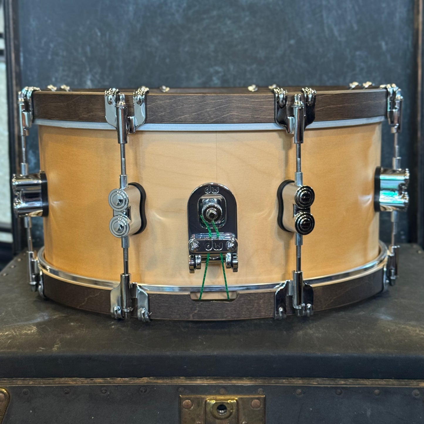 NEW PDP 6.5x14 Concept Maple Classic Wood Hoop Snare Drum in Natural w/ Walnut Hoops