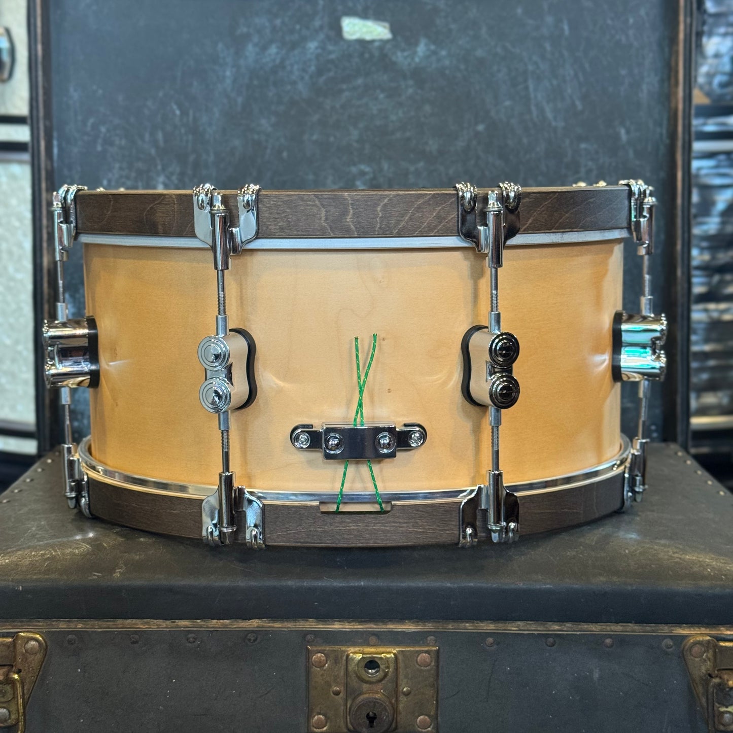 NEW PDP 6.5x14 Concept Maple Classic Wood Hoop Snare Drum in Natural w/ Walnut Hoops