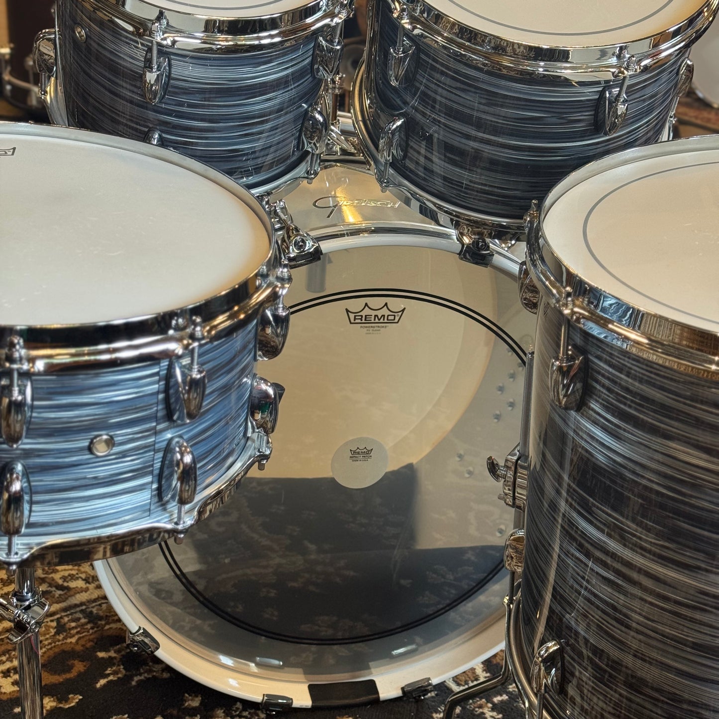 USED Gretsch Renown 57 in Silver Oyster Pearl - 14x22, 8x10, 8x12, 16x16, 6.5x14