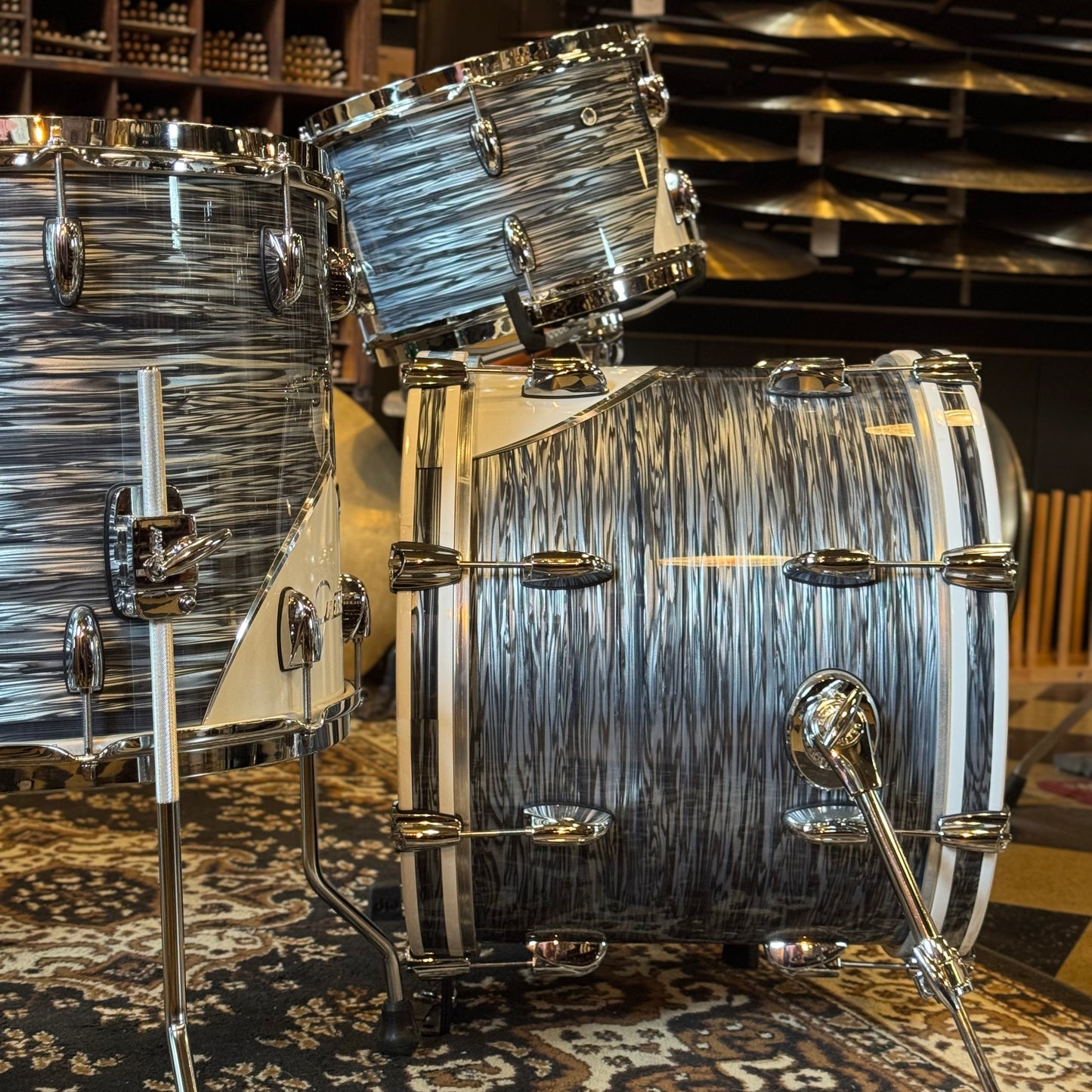 USED Gretsch Renown Bop Outfit in Silver Oyster Pearl - 14x18, 8x12, 14x14