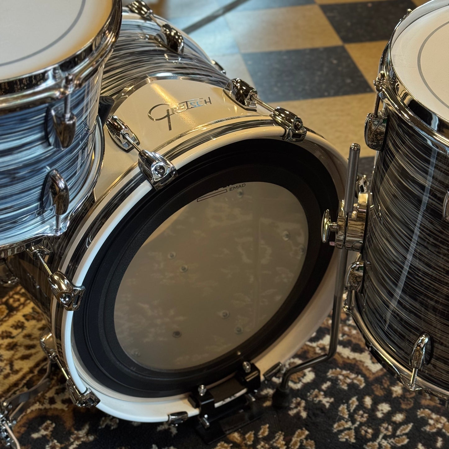 USED Gretsch Renown Bop Outfit in Silver Oyster Pearl - 14x18, 8x12, 14x14