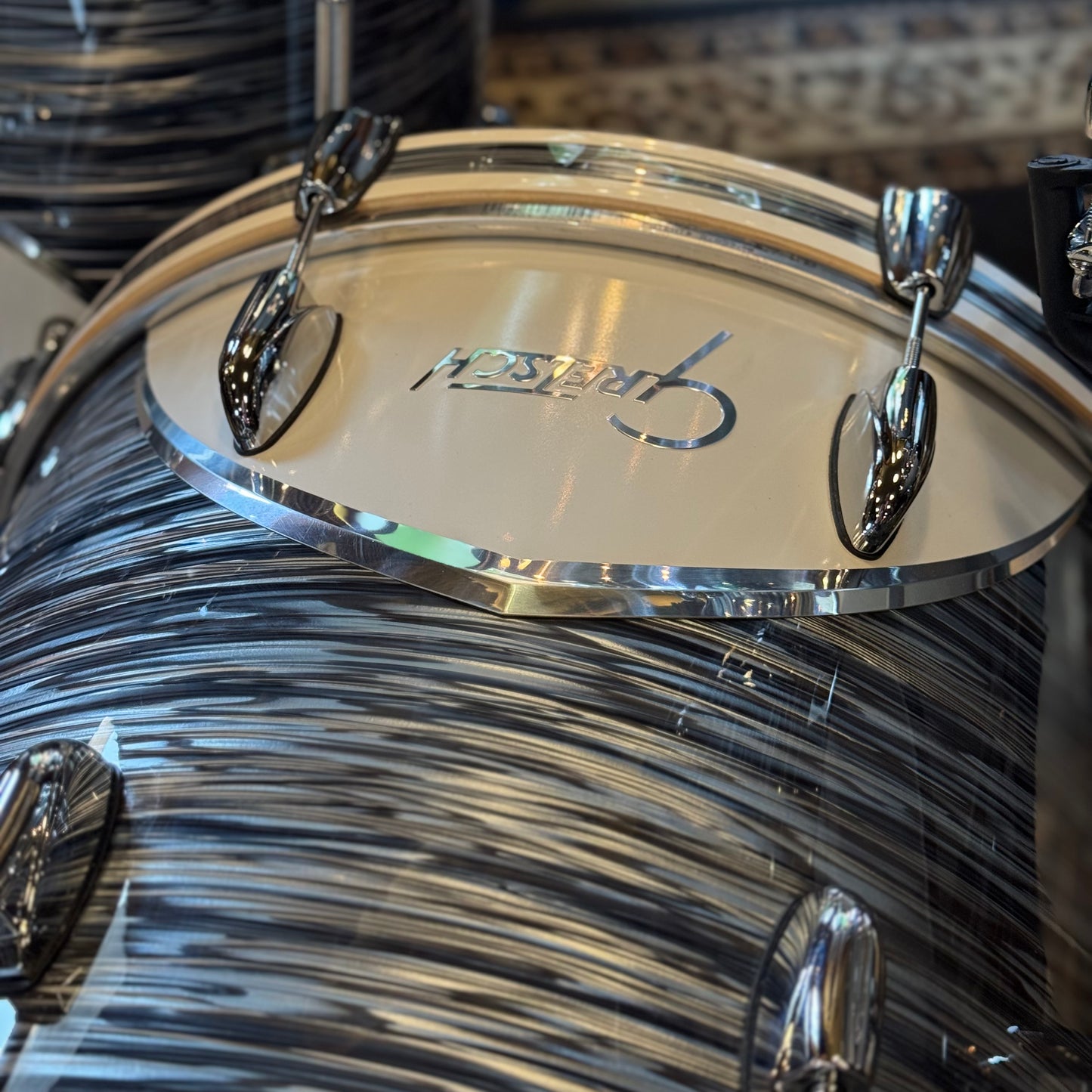 USED Gretsch Renown Bop Outfit in Silver Oyster Pearl - 14x18, 8x12, 14x14