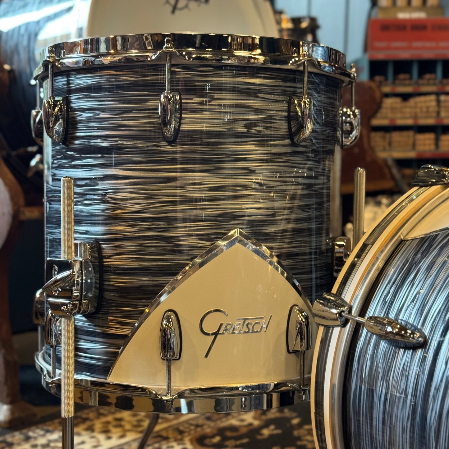USED Gretsch Renown Bop Outfit in Silver Oyster Pearl - 14x18, 8x12, 14x14