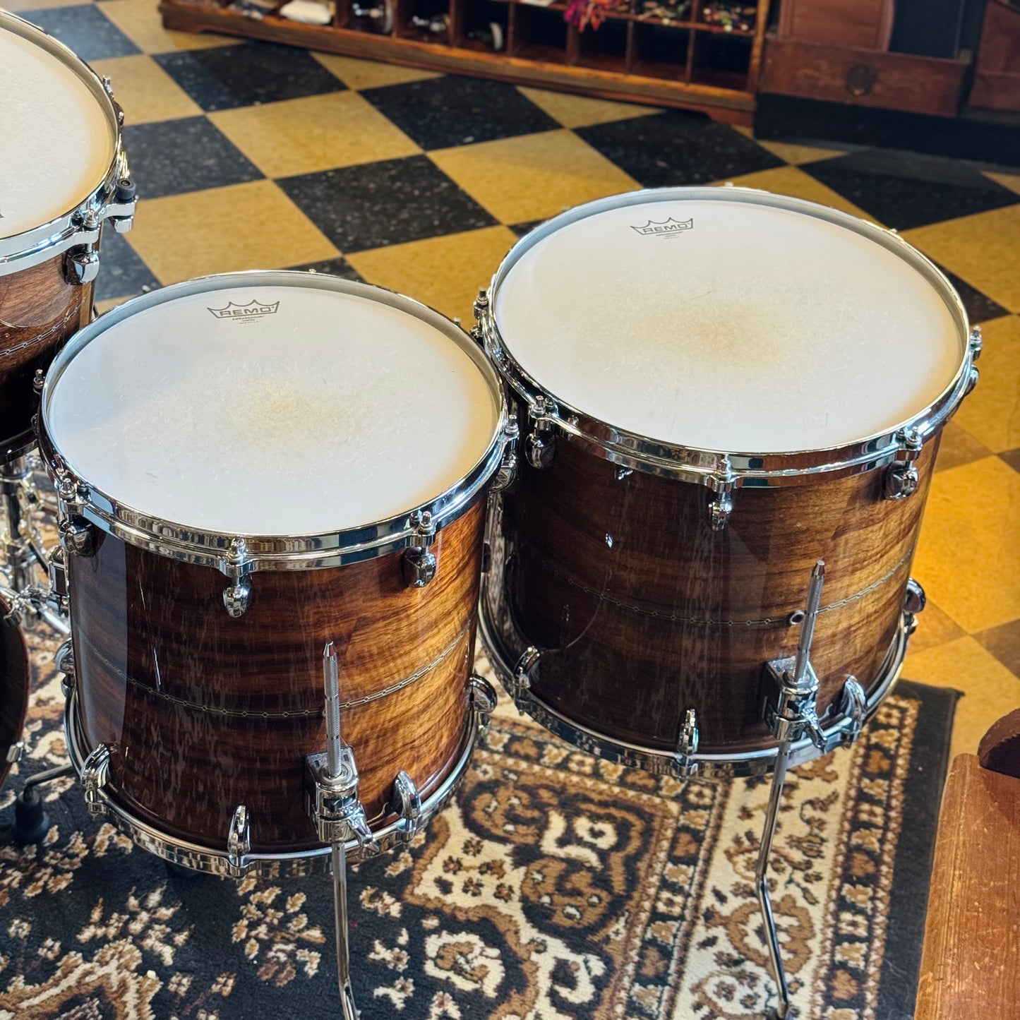 USED Tama Star Bubinga Drumset in Natural Indian Laurel - 14x18, 8x12, 9x13, 14x14, 14x16