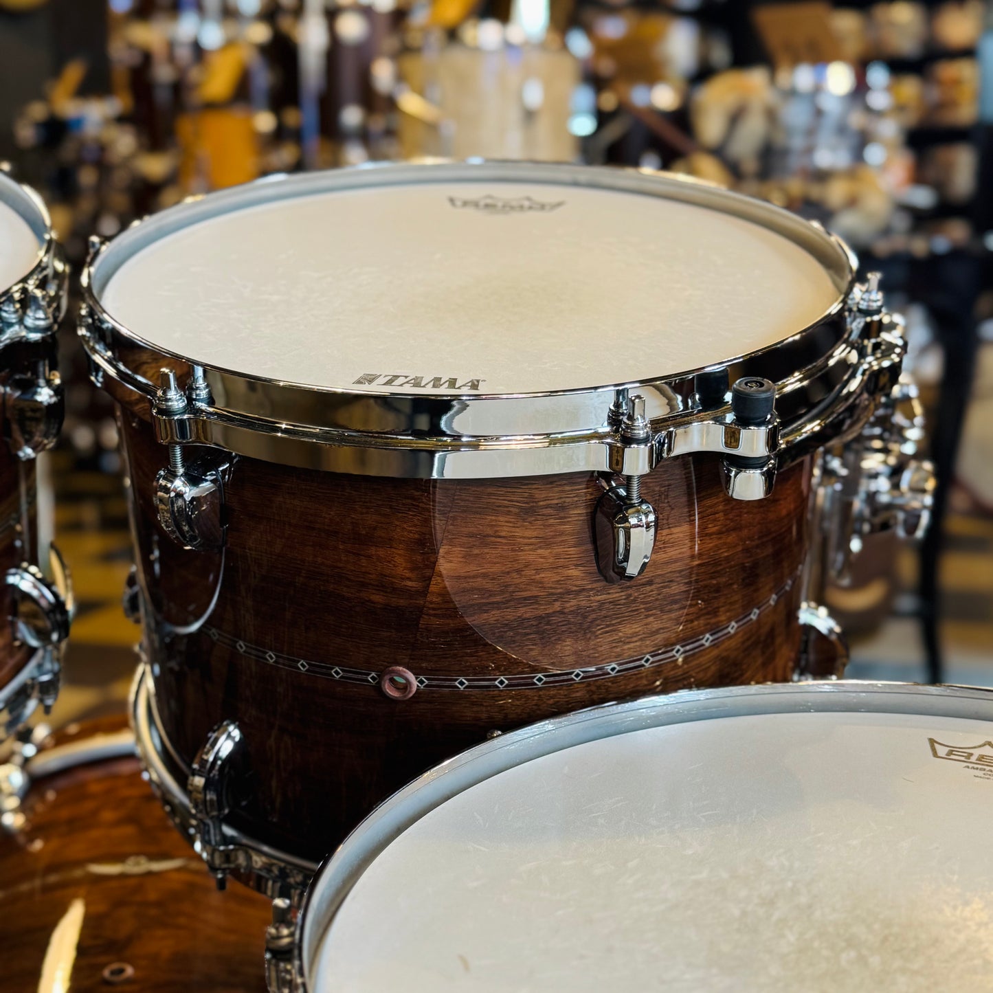 USED Tama Star Bubinga Drumset in Natural Indian Laurel - 14x18, 8x12, 9x13, 14x14, 14x16