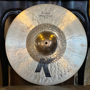 USED Zildjian 19" K Custom Hybrid Crash Cymbal w/ Three Rivet Holes (Two Installed) - 1798g