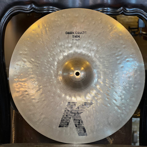 USED ZIldjian 17" K. Zildjian Dark Crash Thin Brilliant - 1246g