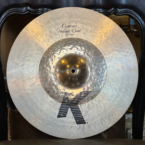 USED ZIldjian 17" K Custom Hybrid Crash Cymbal - 1182g