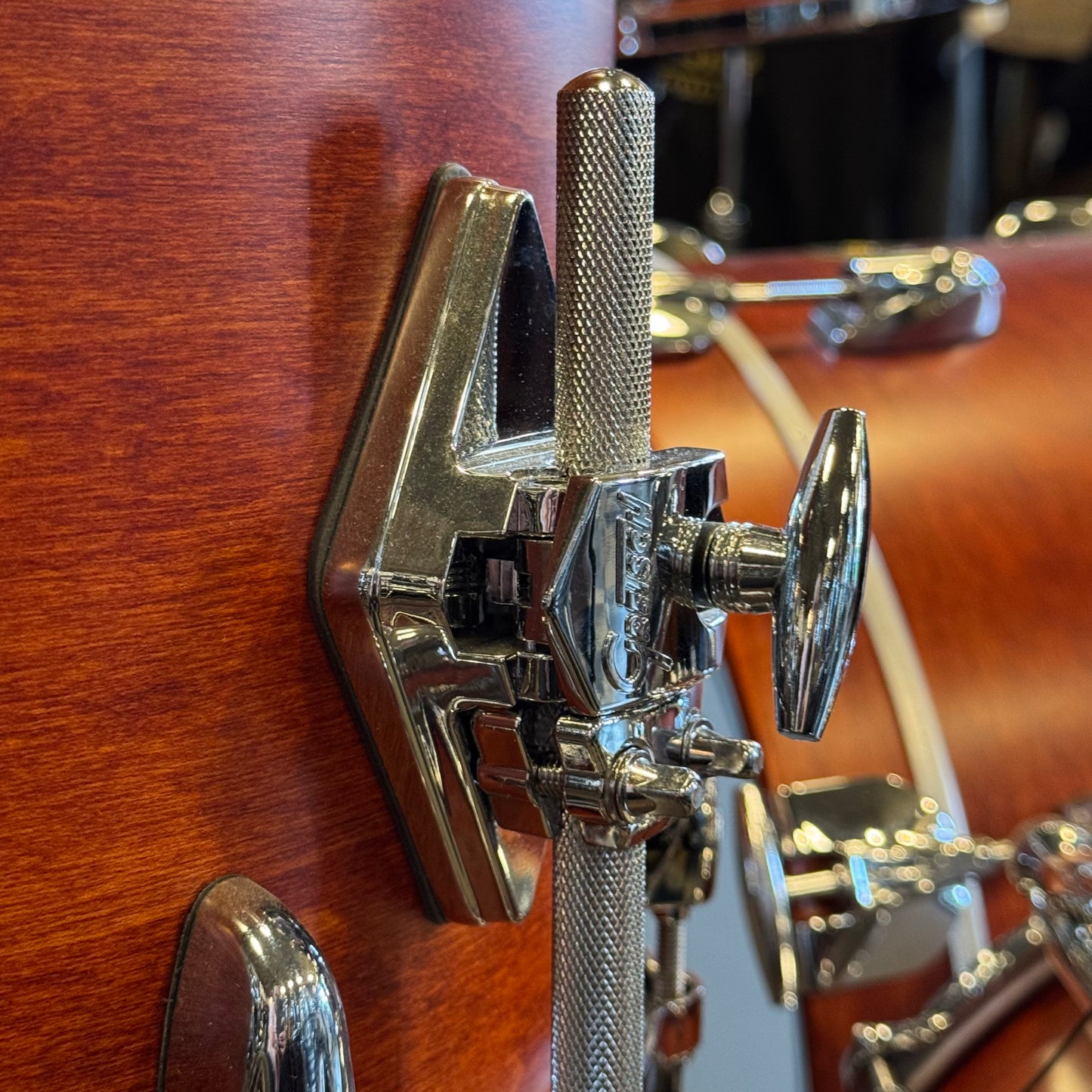 FLOOR MODEL Gretsch USA Custom in Satin Burnt Orange - 14x18, 8x12, 14x14, 5.5x14