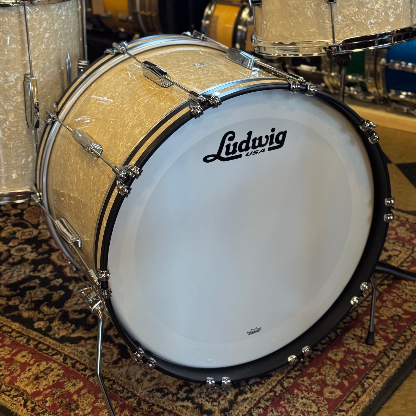 NEW Ludwig Legacy Maple in Vintage Marine Pearl - 14x22, 9x13, 16x16