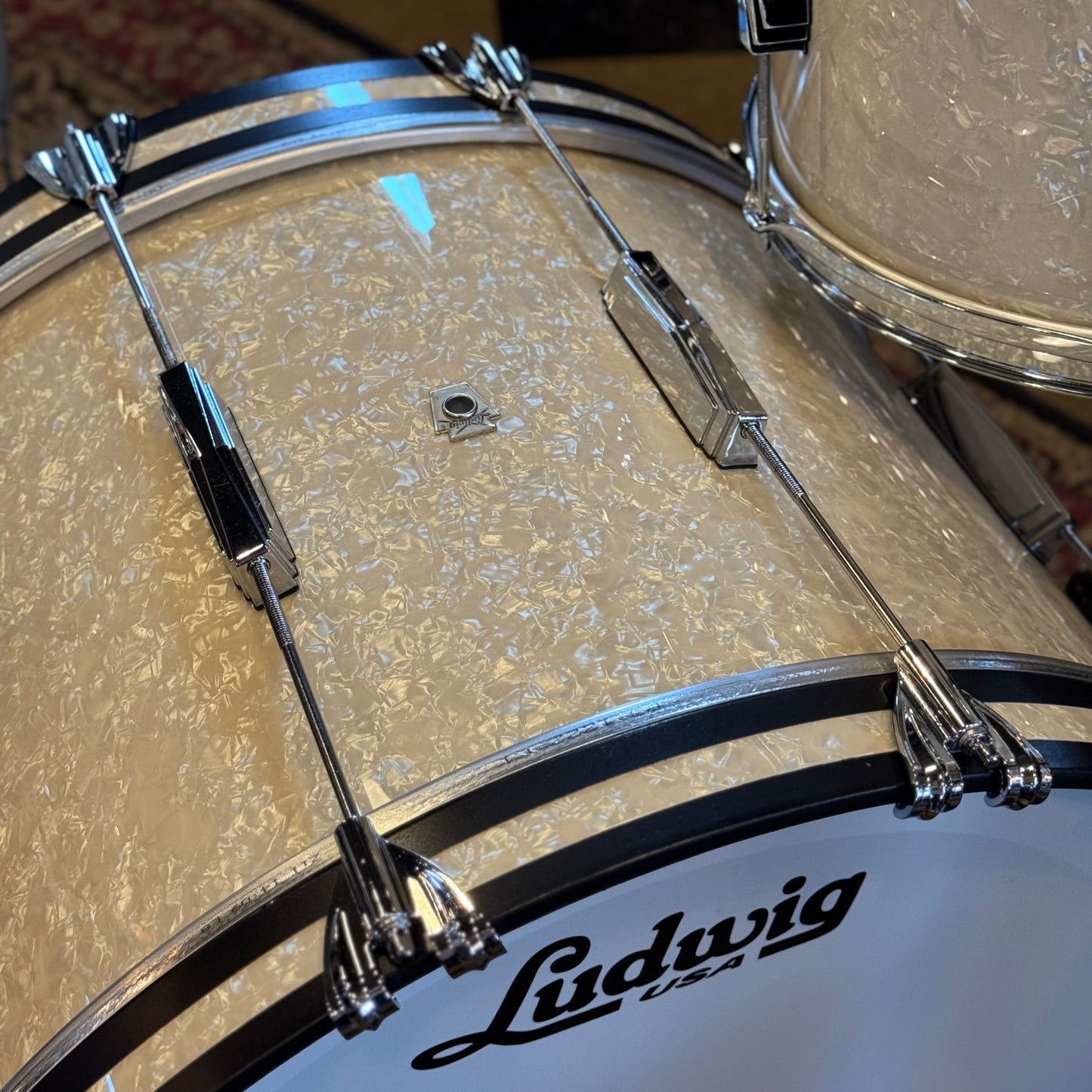 NEW Ludwig Legacy Maple in Vintage Marine Pearl - 14x22, 9x13, 16x16