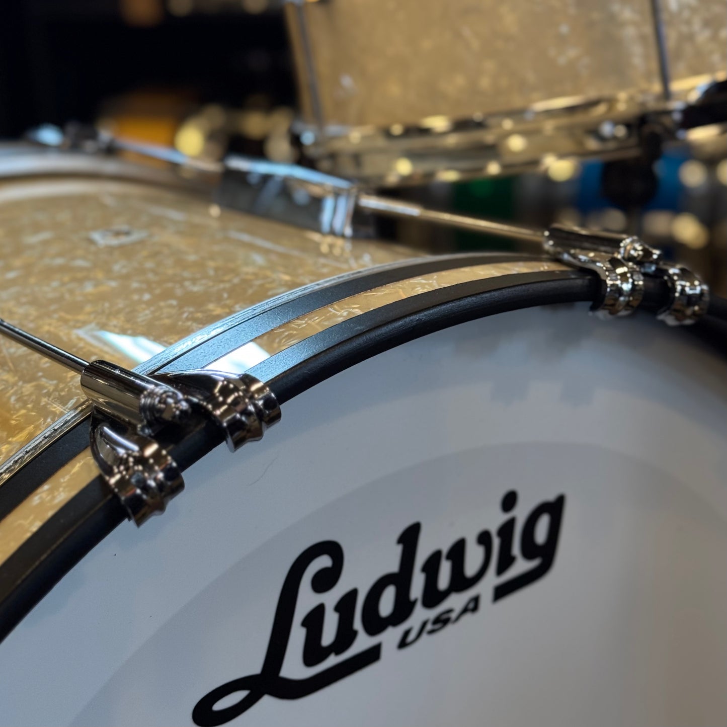 NEW Ludwig Legacy Maple in Vintage Marine Pearl - 14x22, 9x13, 16x16